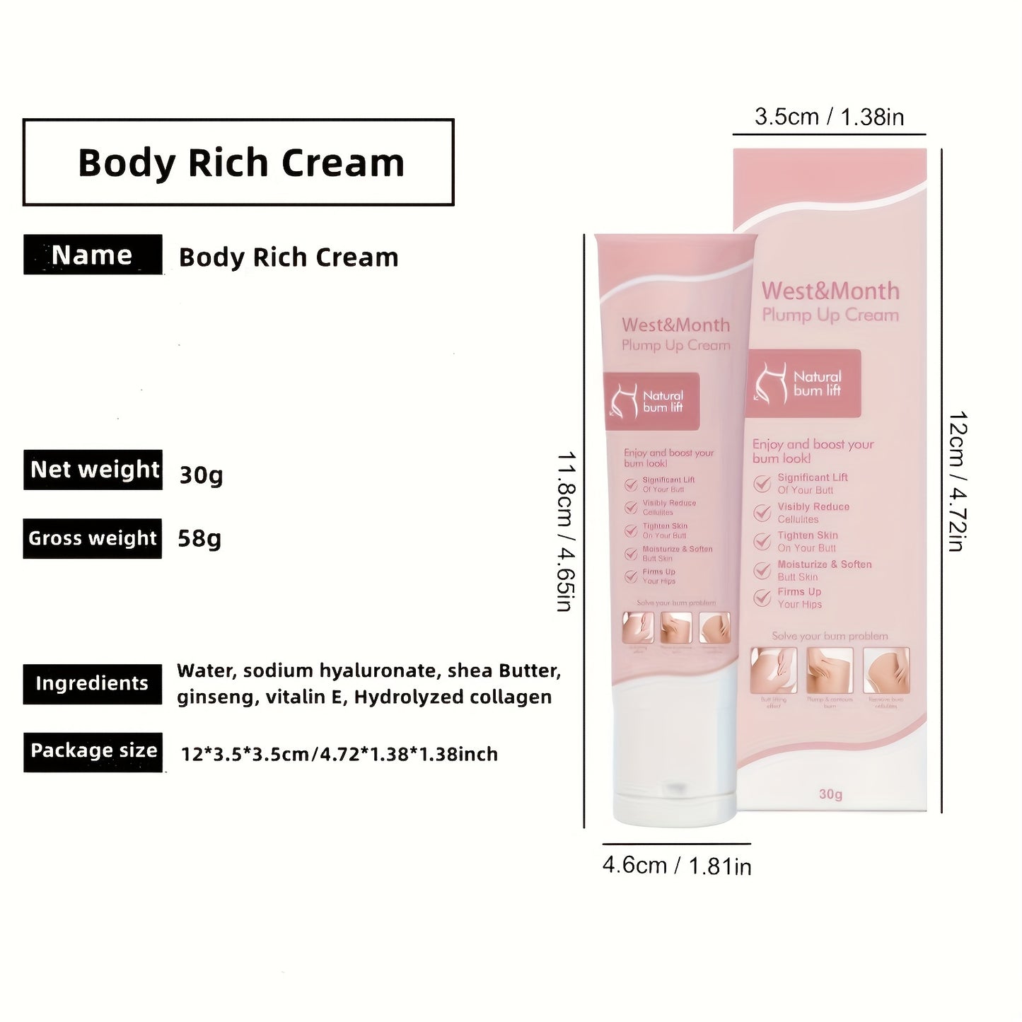 CurveLift Butt Enhancement Cream