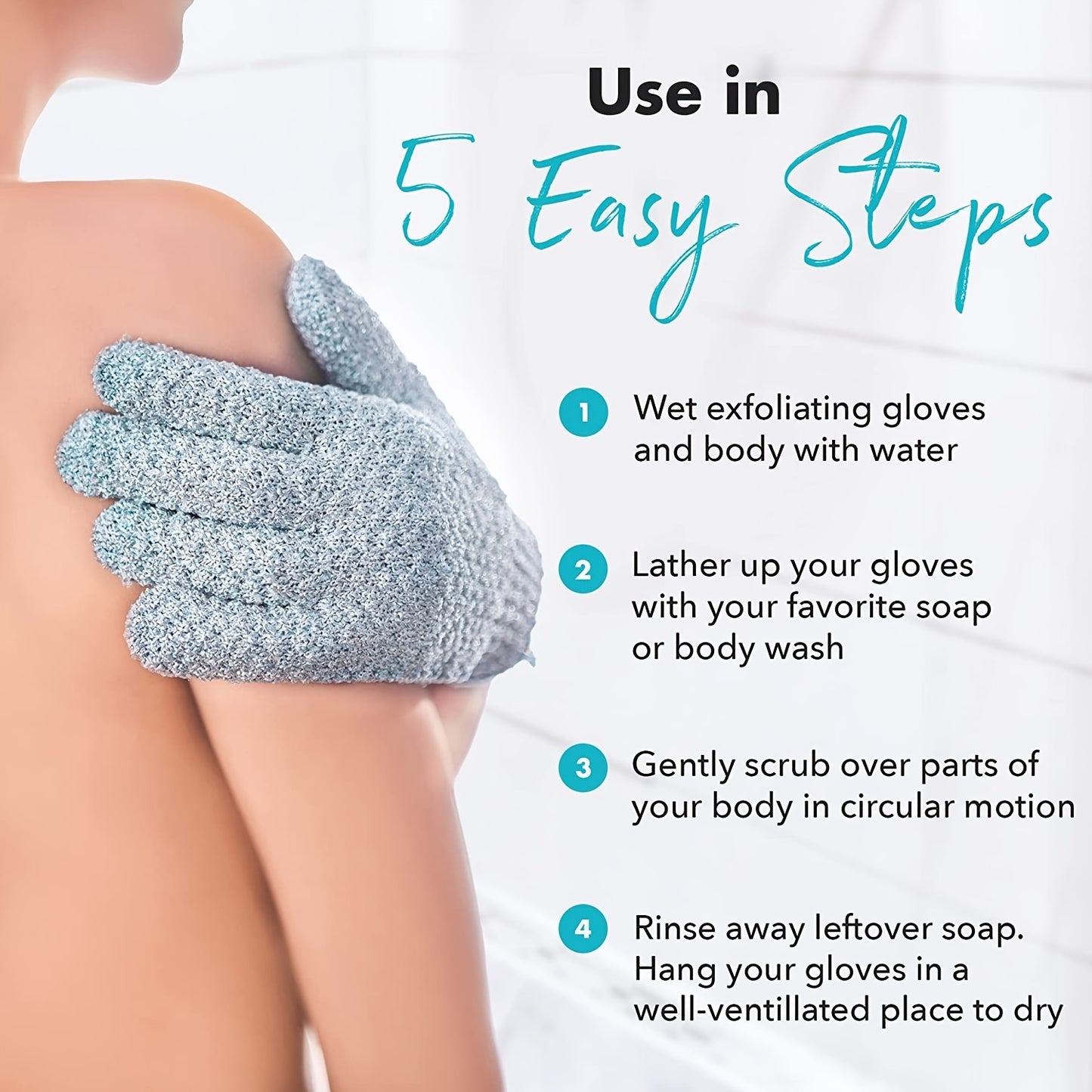 Glow Exfoliating Bath Gloves