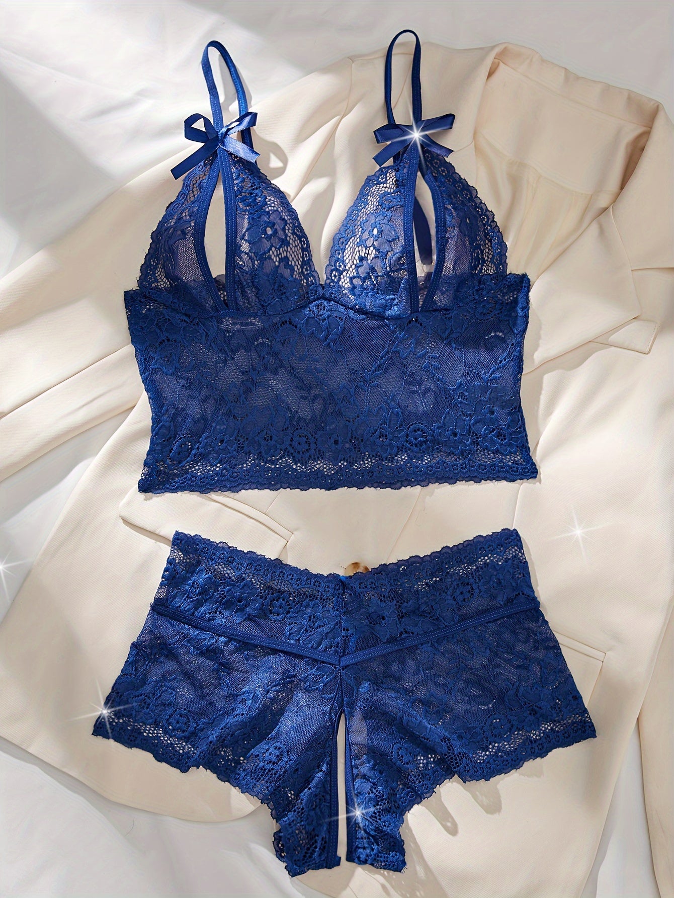 Floral Enchantment Lace Set