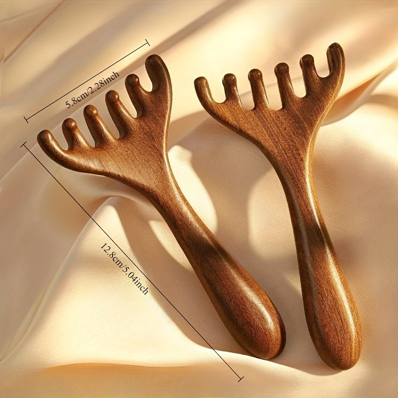 Natural Resin Six-Claw Head Massage Comb